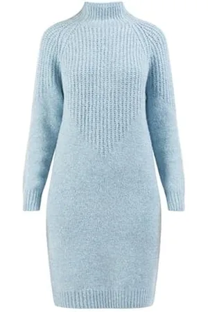 USHA Damen Strick Langarmkleid midi Lynnea 15625011, , M/L