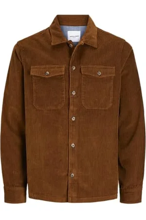 JACK & JONES Herren Jjeeddie Corduroy Overshirt Ls Sn Langarmhemd, , S