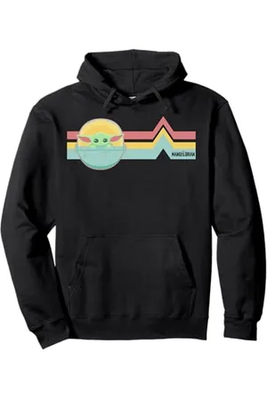 STAR WARS The Mandalorian The Child Retro Rainbow Cartoon Pullover Hoodie