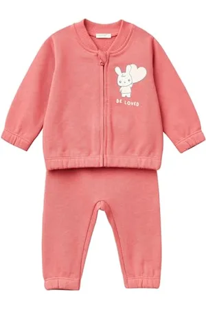 Benetton Unisex Baby COMP(Giacca+Pant) 3J70AK00R Hose, , 68 cm