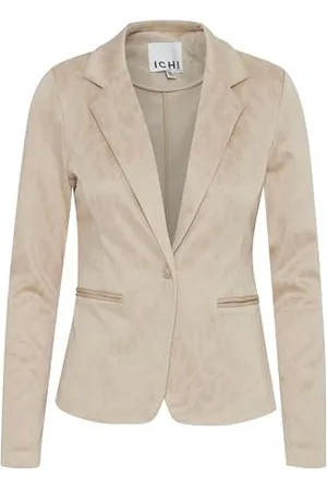 Ichi IHKATE Leopard Jacquard Damen Blazer Jackenblazer Regular fit, Größe:XS, Farbe: