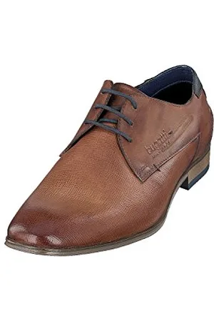 Bugatti Herren Business Halbschuh aus Leder, Derby mit Two-Tone-Finish