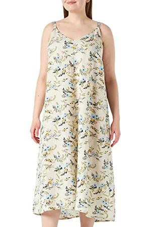 Part Two Damen Phillucapw Dr Dress Relaxed Fit Kleid, Blue Leaf Blumenstrauß Bedruckt, 36