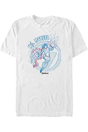 Marvel Unisex Other Doodle Ms Organic Short Sleeve T-shirt, , XXL