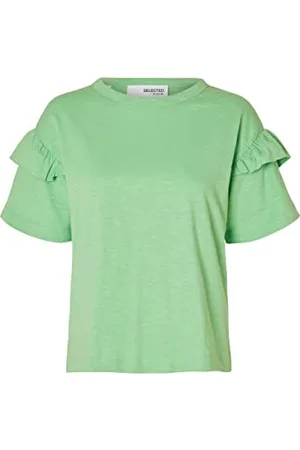 SELECTED A/S Damen Slfrylie Florence Tee M Noos T Shirt, , S EU