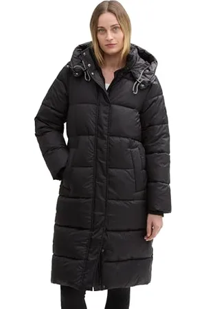 TOM TAILOR Damen Puffer Parka mit Abnehmbarer Kapuze, , XL