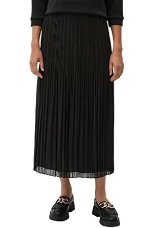 QS by s.Oliver Damen Skirt Rock, Grey/Black, 46 EU