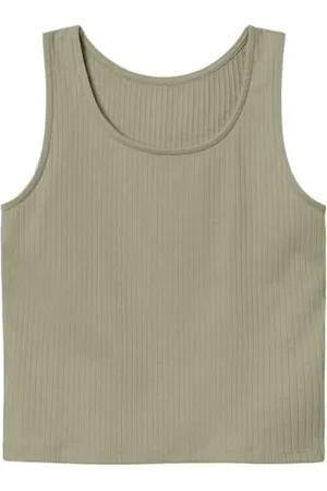 NAME IT Mädchen Nlfnunnerev Sl Crop Tank Top, , 158 cm-164 cm