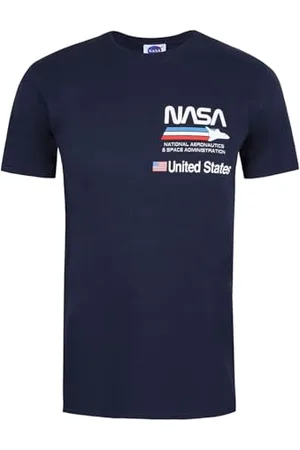 Nasa Herren Flugzeug Aeronautics T-Shirt, , XXL