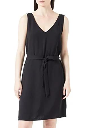 ONLY Damen Onlmette Sl V-Neck Belt Dress WVN, , XS