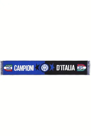 Inter Unisex Sciarpa Celebrativa 20° Scudetto Festlicher Schal, schwarz/blau, One Size