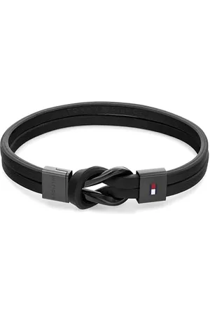 Tommy Hilfiger Jewelry Lederarmband für Herren Schwarze Farbe - 2790442