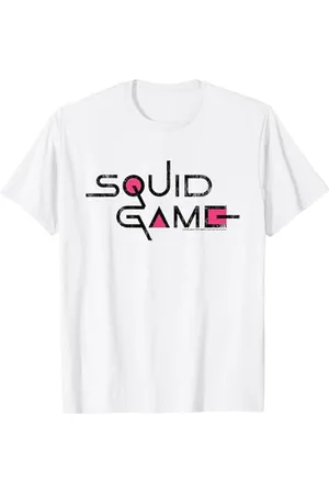Squid Game Classic Logo mit schwarzem Text T-Shirt