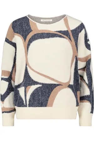 Betty & Co Damen Strickpullover mit Effektgarn /Dunkelblau,44