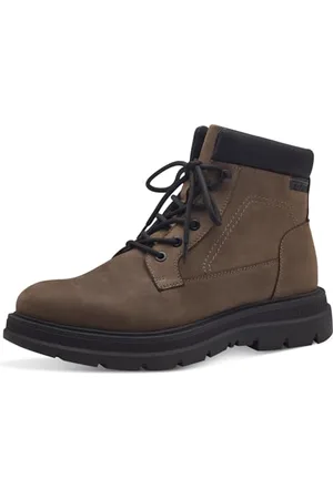 QS by s.Oliver Herren Stiefel zum Schnüren Gefüttert Winter, Grün , 41 EU