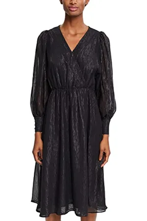 ESPRIT Collection Damen 112eo1e322 Kleid f r besondere Anl sse, Schwarz, 36 EU