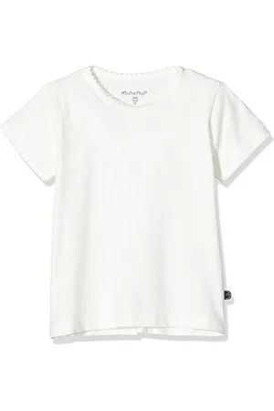 Minymo Baby-Mädchen 2er Pack T-Shirt, (Weiss 100), (Herstellergröße:80)