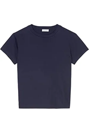 Marc O’ Polo Damen B01210051117 T-Shirt Mit Dezentem Print, Supersoftes Oberteil Aus Bio Baumwolle, Kurzarmshirt Für Frauen, , S EU