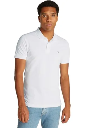 Calvin Klein Herren Poloshirt Kurzarm Ck Embro Badge Polo Slim Fit, ,3XL Große Größen