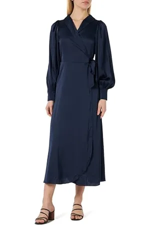 VILA Vienna Ravenna L/S Ankle WRAP Dress-NOOS