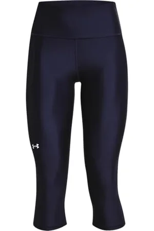 Under Armour Damen Armour Hi Capri, 3/4 lange Damen Sport Leggings, hochtaillierte Sporthose mit 4-Way-Stretch und rutschfestem Bund, ideal für Yoga, Pilates, Radfahren, etc.