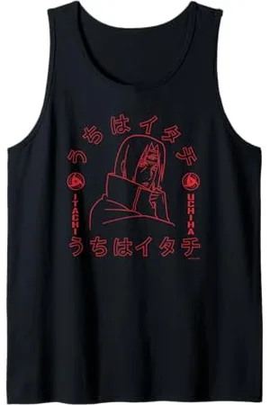 Naruto Shippuden Itachi Uchiha Sharingan Umriss Anime Tank Top