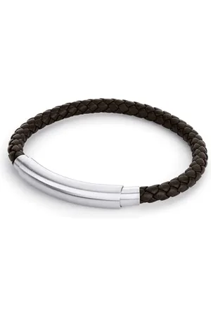 Fynch-Hatton FYNCH HATTON Lederarmband mit Edelstahl in FHJ-0097-B-88
