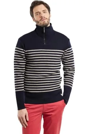 Armor.lux Herren Héritage Wolle Pullover, Schiff/Sandstone meliert, Large