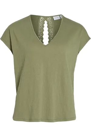 VILA VISYMA V-Neck Cap Sleeve TOP