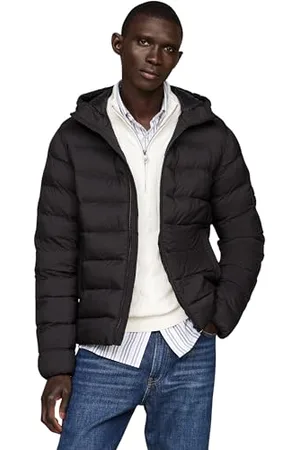 Tommy Hilfiger MID WEIGHT HOODED JACKET Gerade Herren, , XL