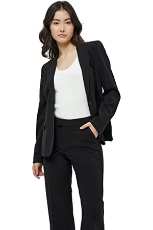 Peppercorn Diana Einreihiger Blazer | Blazer Damen In Schwarz | Frühling Blazer Damen Elegant | Größe 46