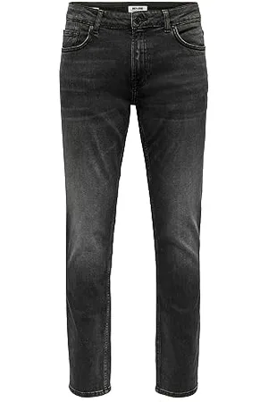 Only & Sons Herren O&S Regular Fit Jeans Straight Denim Stretch Pants ONSWEFT Stoned Washed Hose Trousers, Farben: , Größe Jeans:29W / 30L