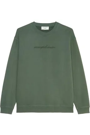 Marc O’ Polo Marc OߴPolo Denim Herren Sweatshirt aus Bio-Baumwolle Relaxed Fit, Grün , XL