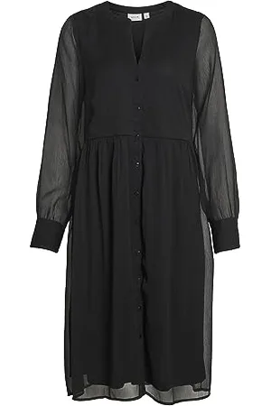 VILA VIFALIA V-Neck L/S Dress - NOOS