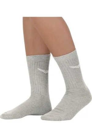 Trigema Herren Doppelpack Sportsocken, Grau (hellgrau-Melange 110), 35/38 (2er Pack)