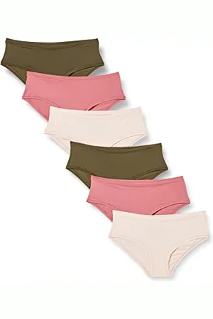 Amazon Damen Mikrofaser-Unterwäsche (Hipster & String, auch in großen Größen erhältlich), 6er-Pack, , 42