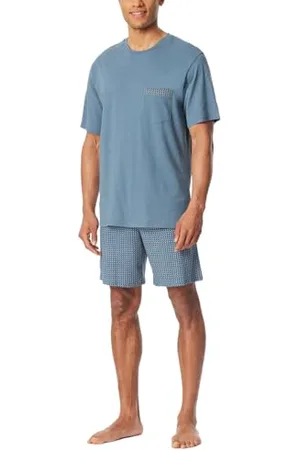 Schiesser Herren Schlafanzug kurz Rundhals-Comfort Nightwear Pyjamaset, , 50