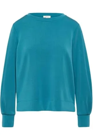 QS by s.Oliver Scuba-Sweatshirt mit weiten Ärmeln Petrol 40