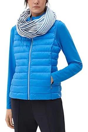 QS by s.Oliver Damen Snood, Blau, Einheitsgröße EU