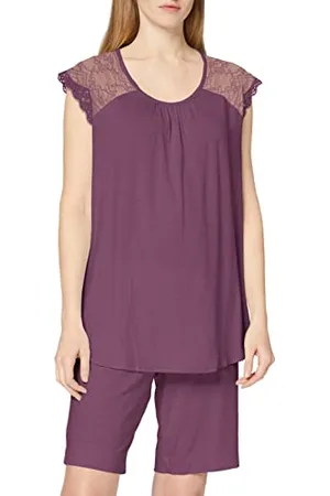 Schiesser Damen Anzug Kurz, Bermuda Zweiteiliger Schlafanzug, , 38