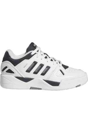 adidas Unisex MIDCITY Low Shoes Basketball-Schuhe, core White/Aurora Ink/Grey Three, 36 EU