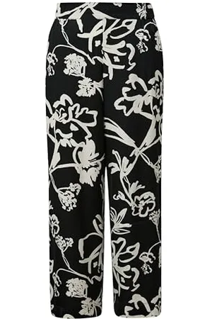 QS by s.Oliver Damen 2145101 Satin Hose Regularular Fit, Wide Leg, , 42