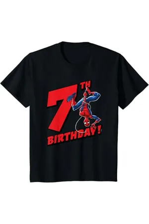 Marvel Kinder Spider-Man 7th Birthday T-Shirt