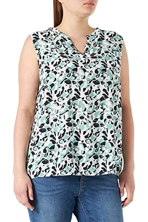 TOM TAILOR Damen Bluse mit Allover-Print 1031030, , 32