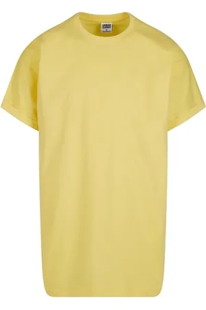 Urban classics Herren T-Shirt Long Shaped Turnup Tee, lässiges T-Shirt für Männer, in langem Schnitt, , M