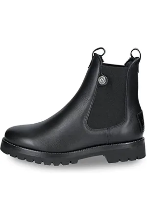 Panama Jack Damen Chelsea Boots Francesca Igloo, Frauen Stiefeletten,Lammfell,Ohne Verschluss,uebergangsstiefel,Schlupfstiefel, ,39 EU / 6 UK
