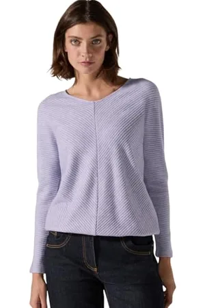 CECIL Damen B322386 Melange Ottoman T-Shirt, ,XL
