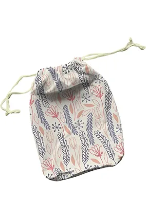 Questo Casa Bedruckte Baumwoll Taschen mit Kordelzug, Einkaufstasche, Stoffsack, Stofftasche, Beutel, Gemüsesack, Wiederverwendbare, Faltbar, Größe: 40x50 Cm