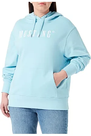 Mustang Damen Style Bianca H Logo Kapuzenpullover, , L