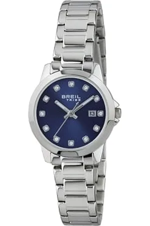 Breil Damenuhr Kollektion Classic Elegance EW0409 - Damenuhr mit 3 Zeigern und Quarzwerk - Stahlgehäuse und Edelstahlarmband - 28 mm